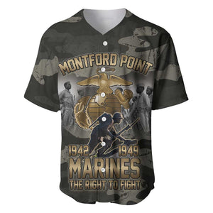 Montford Point Marines 1942-1949 Baseball Jersey The Right to Fight Legacy Tribute