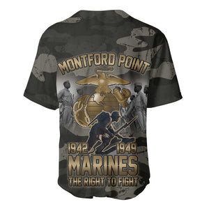 Montford Point Marines 1942-1949 Baseball Jersey The Right to Fight Legacy Tribute