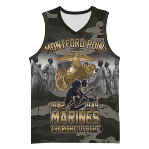 Montford Point Marines 1942-1949 Basketball Jersey The Right to Fight Legacy Tribute