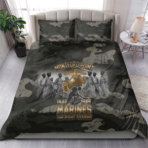Montford Point Marines 1942-1949 Bedding Set The Right to Fight Legacy Tribute