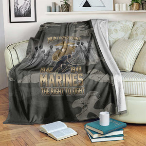 Montford Point Marines 1942-1949 Blanket The Right to Fight Legacy Tribute