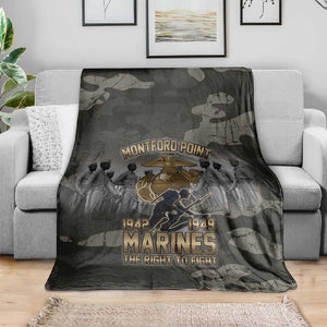 Montford Point Marines 1942-1949 Blanket The Right to Fight Legacy Tribute