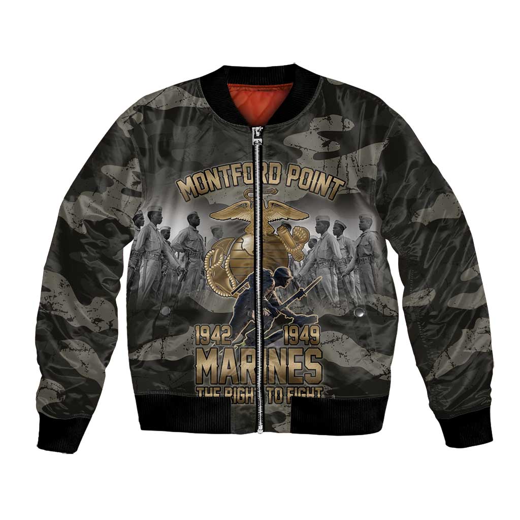 Montford Point Marines 1942-1949 Bomber Jacket The Right to Fight Legacy Tribute