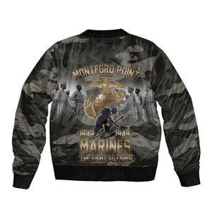 Montford Point Marines 1942-1949 Bomber Jacket The Right to Fight Legacy Tribute
