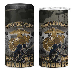 Montford Point Marines 1942-1949 4 in 1 Can Cooler Tumbler The Right to Fight Legacy Tribute