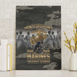 Montford Point Marines 1942-1949 Canvas Wall Art The Right to Fight Legacy Tribute