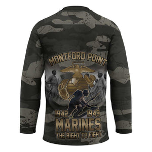 Montford Point Marines 1942-1949 Hockey Jersey The Right to Fight Legacy Tribute