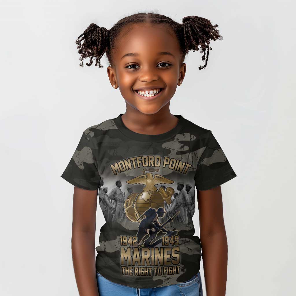 Montford Point Marines 1942-1949 Kid T shirt The Right to Fight Legacy Tribute