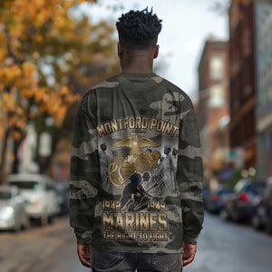 Montford Point Marines 1942-1949 Long Sleeve Shirt The Right to Fight Legacy Tribute