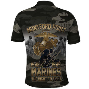 Montford Point Marines 1942-1949 Polo Shirt The Right to Fight Legacy Tribute