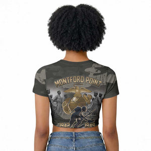 Montford Point Marines 1942-1949 Raglan Cropped T shirt The Right to Fight Legacy Tribute