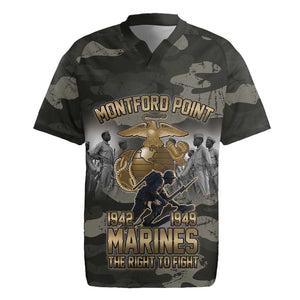 Montford Point Marines 1942-1949 Rugby Jersey The Right to Fight Legacy Tribute