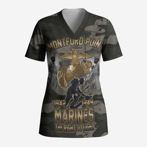 Montford Point Marines 1942-1949 Scrub Top The Right to Fight Legacy Tribute
