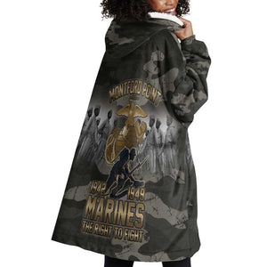 Montford Point Marines 1942-1949 Wearable Blanket Hoodie The Right to Fight Legacy Tribute
