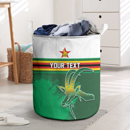 Zimbabwe Rugby Personalized Laundry Basket Charging Sables Spirit