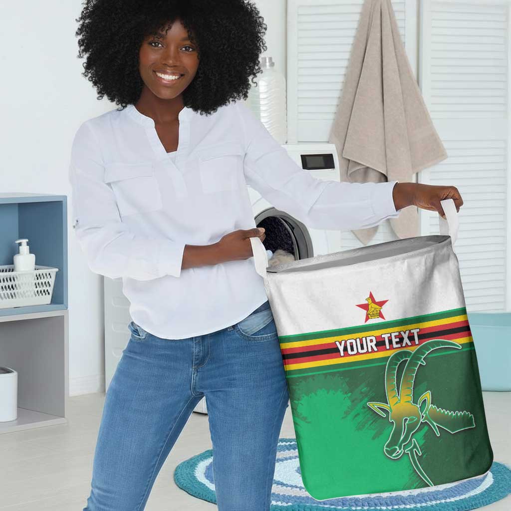 Zimbabwe Rugby Personalized Laundry Basket Charging Sables Spirit