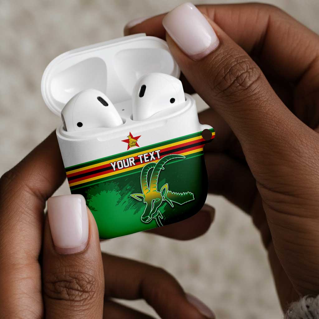 Zimbabwe Rugby Personalized AirPods Case Charging Sables Spirit
