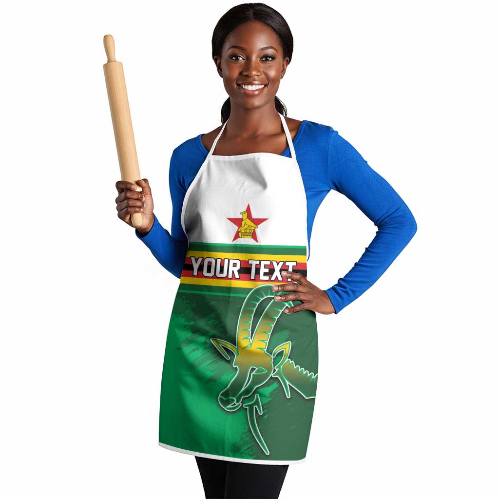Zimbabwe Rugby Personalized Apron Charging Sables Spirit