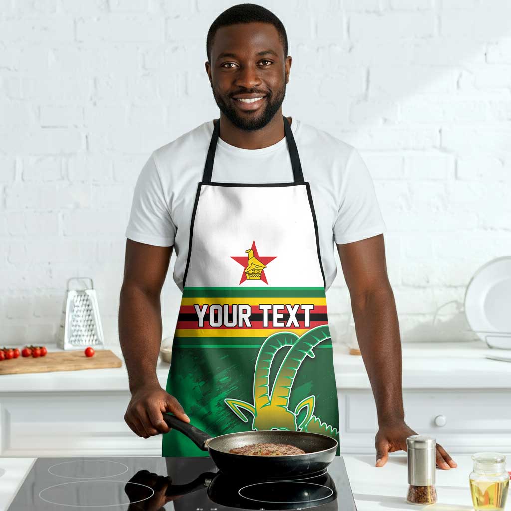 Zimbabwe Rugby Personalized Apron Charging Sables Spirit
