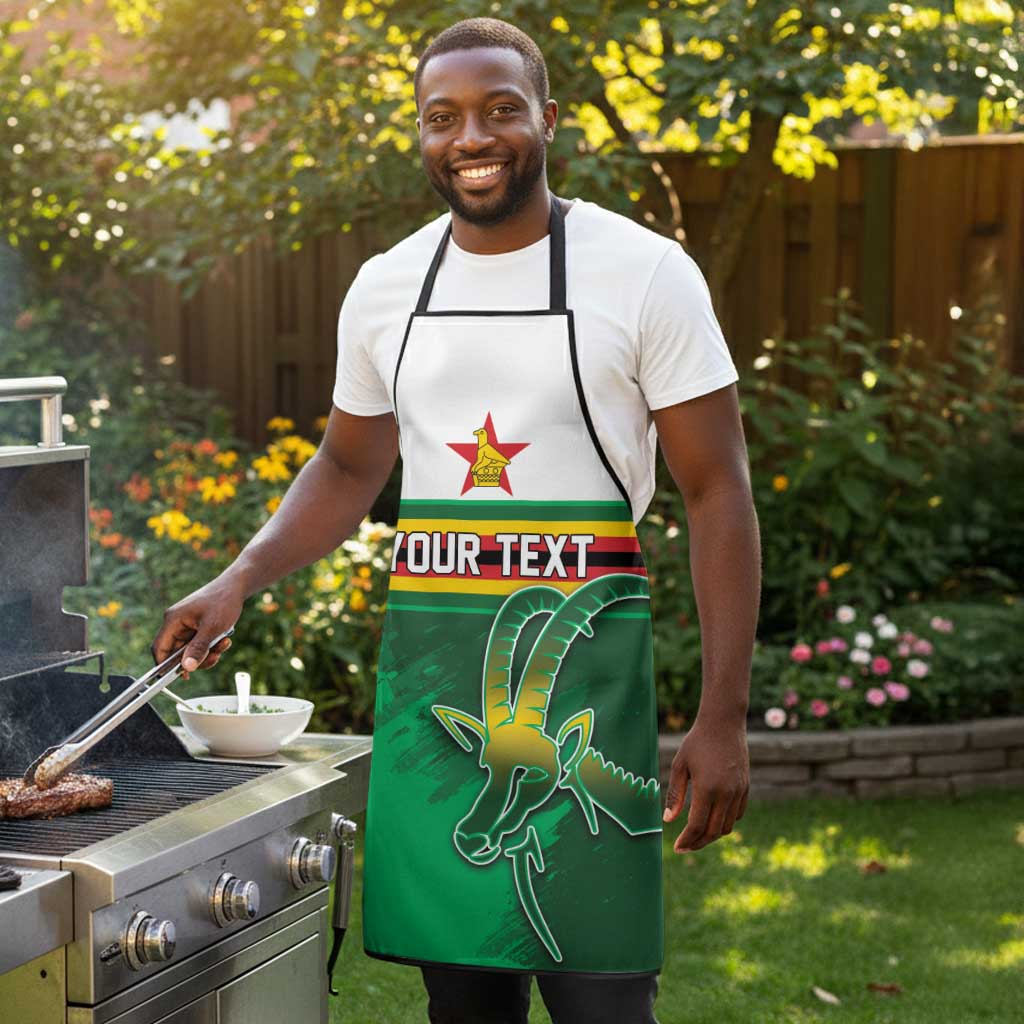 Zimbabwe Rugby Personalized Apron Charging Sables Spirit