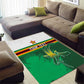 Zimbabwe Rugby Personalized Area Rug Charging Sables Spirit