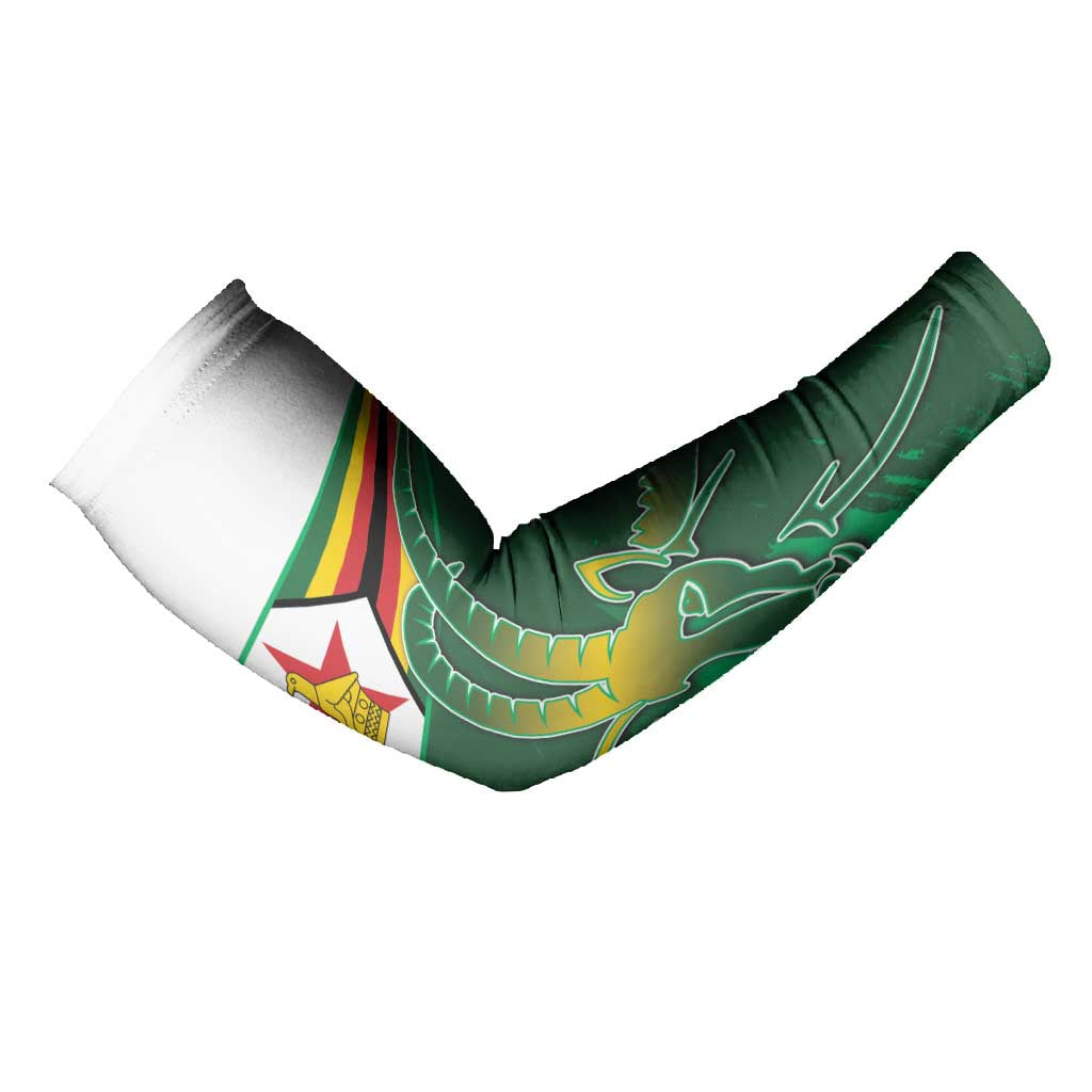 Zimbabwe Rugby Personalized Arm Sleeves Charging Sables Spirit
