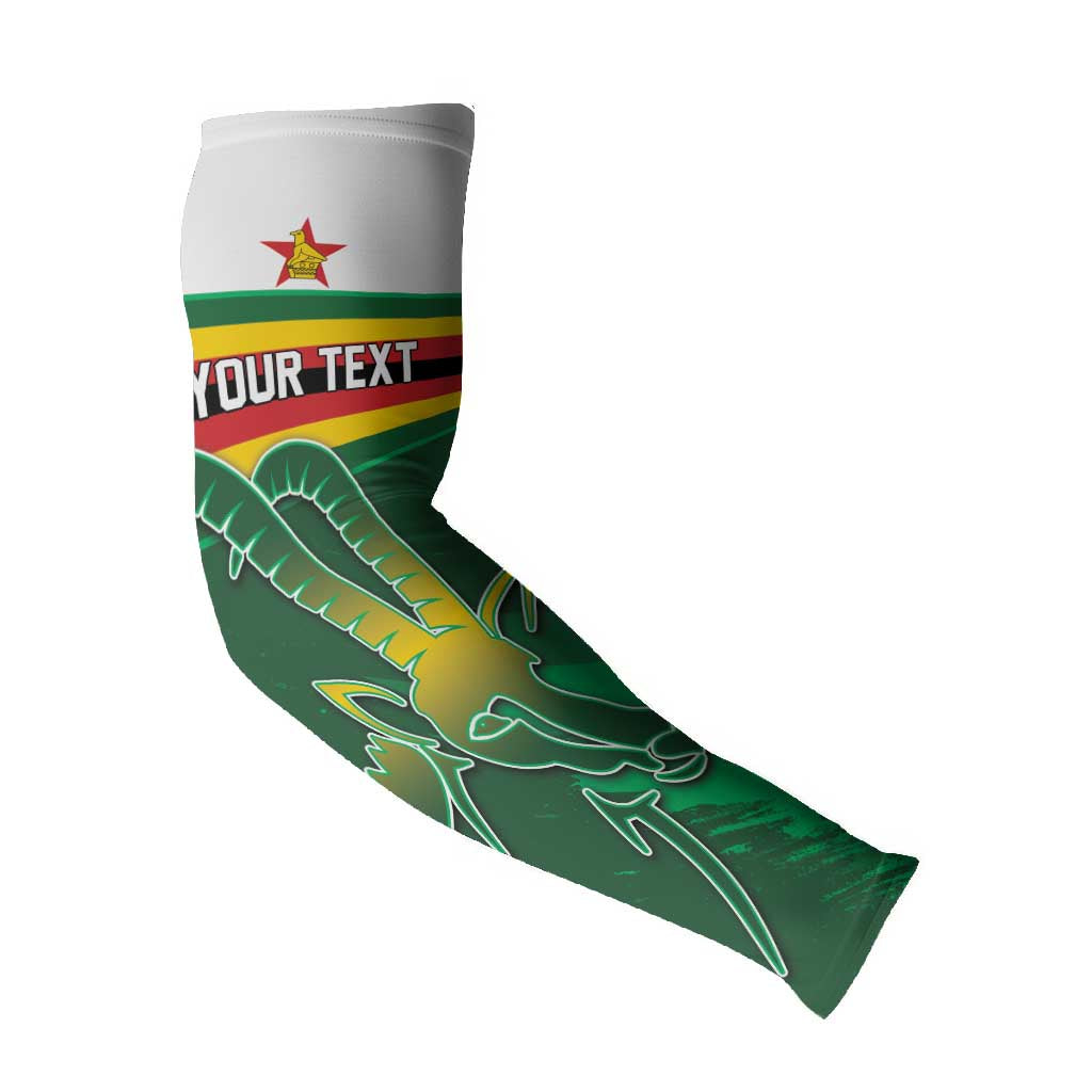 Zimbabwe Rugby Personalized Arm Sleeves Charging Sables Spirit