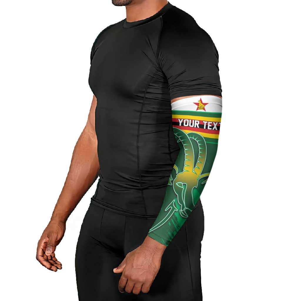 Zimbabwe Rugby Personalized Arm Sleeves Charging Sables Spirit