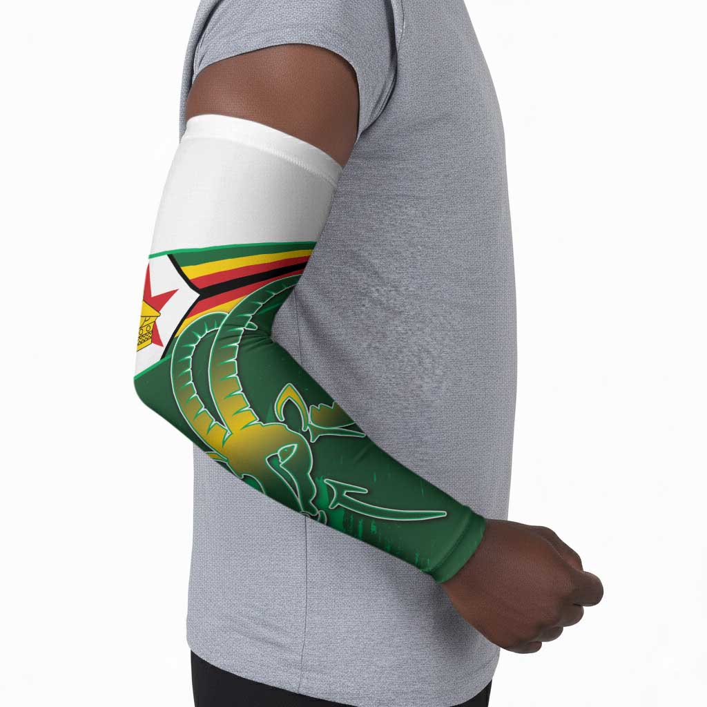 Zimbabwe Rugby Personalized Arm Sleeves Charging Sables Spirit