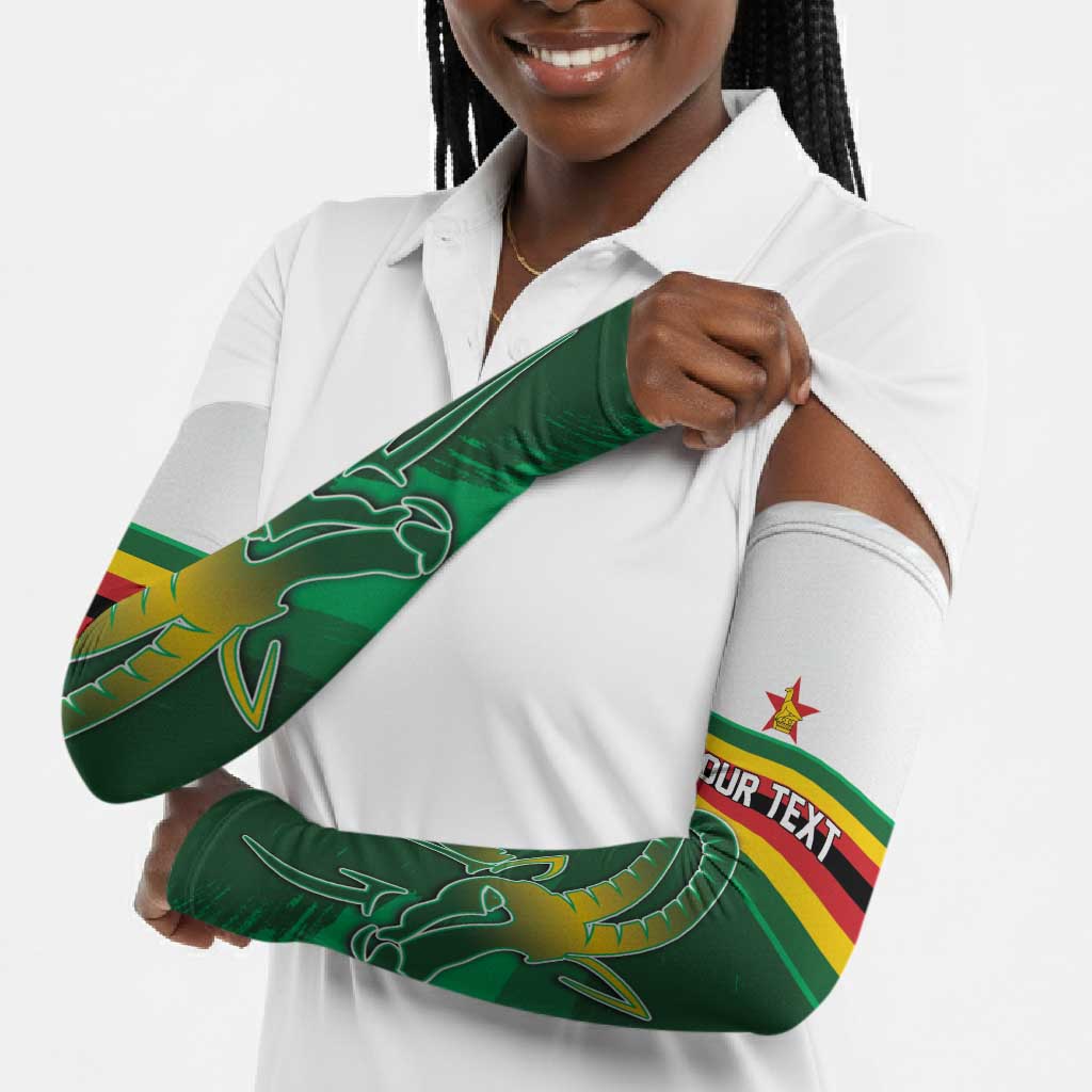 Zimbabwe Rugby Personalized Arm Sleeves Charging Sables Spirit