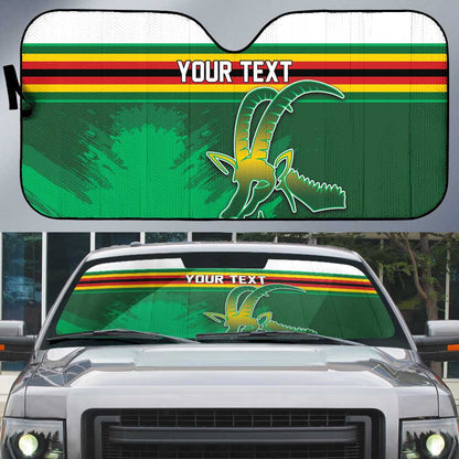 Zimbabwe Rugby Personalized Auto Sun Shade Charging Sables Spirit