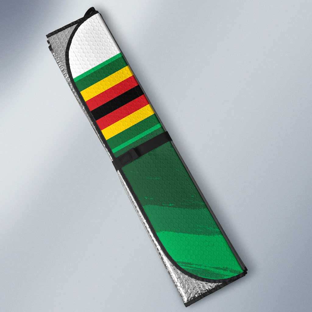 Zimbabwe Rugby Personalized Auto Sun Shade Charging Sables Spirit