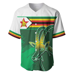 Zimbabwe Rugby Personalized Baseball Jersey Charging Sables Spirit