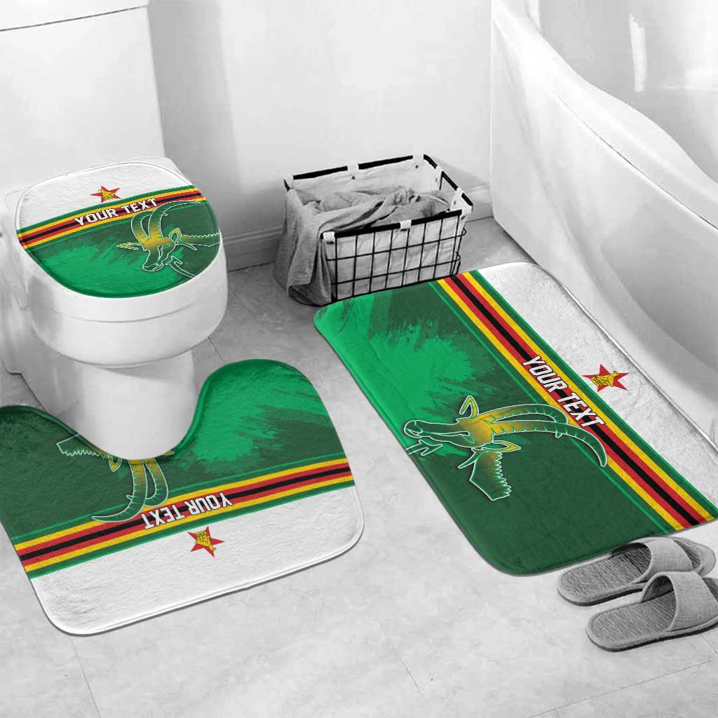 Zimbabwe Rugby Personalized Bathroom Set Charging Sables Spirit