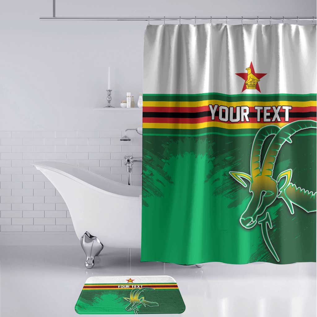Zimbabwe Rugby Personalized Bathroom Set Charging Sables Spirit