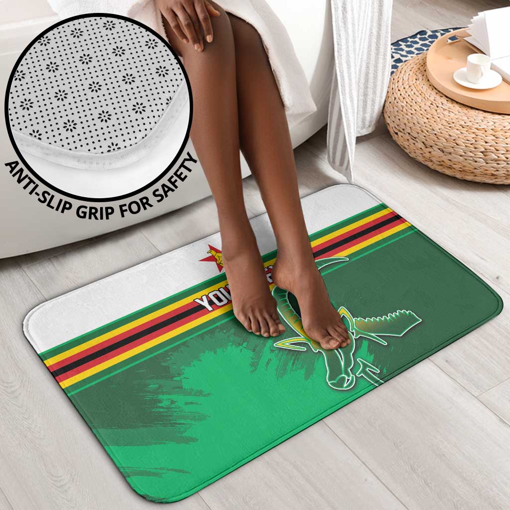 Zimbabwe Rugby Personalized Bathroom Set Charging Sables Spirit