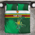 Zimbabwe Rugby Personalized Bedding Set Charging Sables Spirit