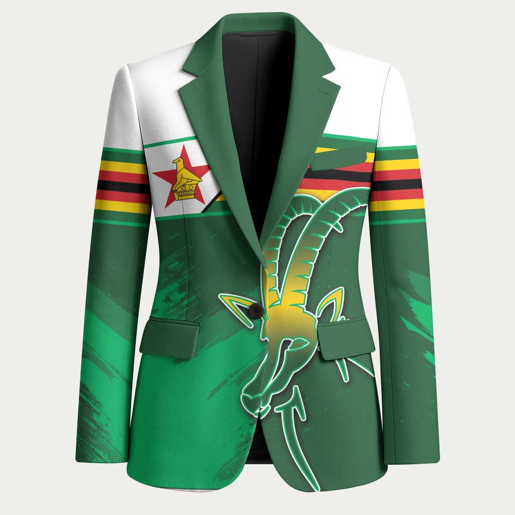 Zimbabwe Rugby Personalized Blazer Charging Sables Spirit
