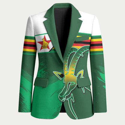 Zimbabwe Rugby Personalized Blazer Charging Sables Spirit