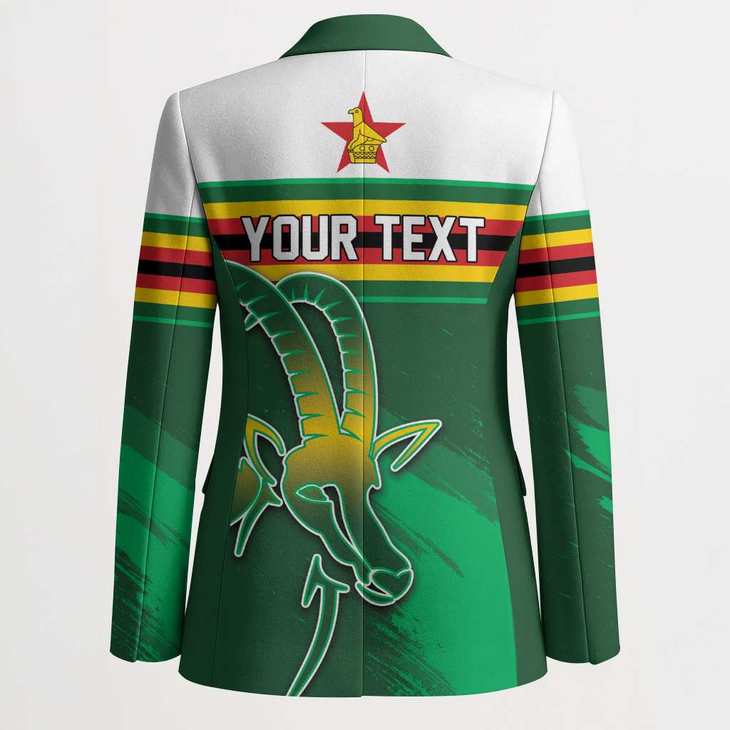 Zimbabwe Rugby Personalized Blazer Charging Sables Spirit
