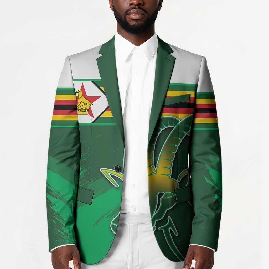 Zimbabwe Rugby Personalized Blazer Charging Sables Spirit