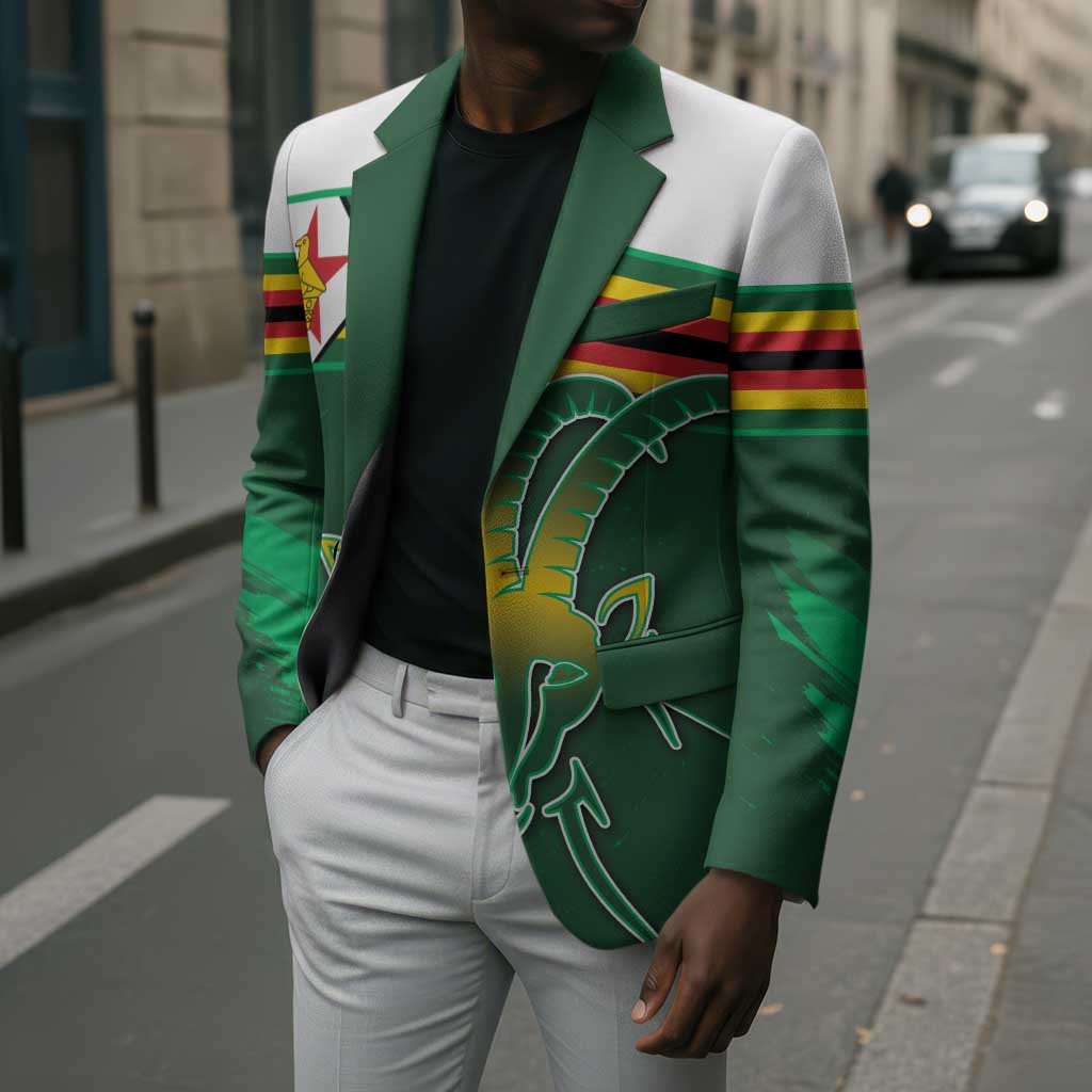 Zimbabwe Rugby Personalized Blazer Charging Sables Spirit