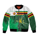 Zimbabwe Rugby Personalized Bomber Jacket Charging Sables Spirit