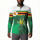 Zimbabwe Rugby Personalized Button Sweatshirt Charging Sables Spirit