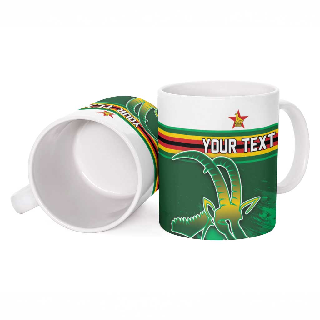 Zimbabwe Rugby Personalized Ceramic Mug Charging Sables Spirit