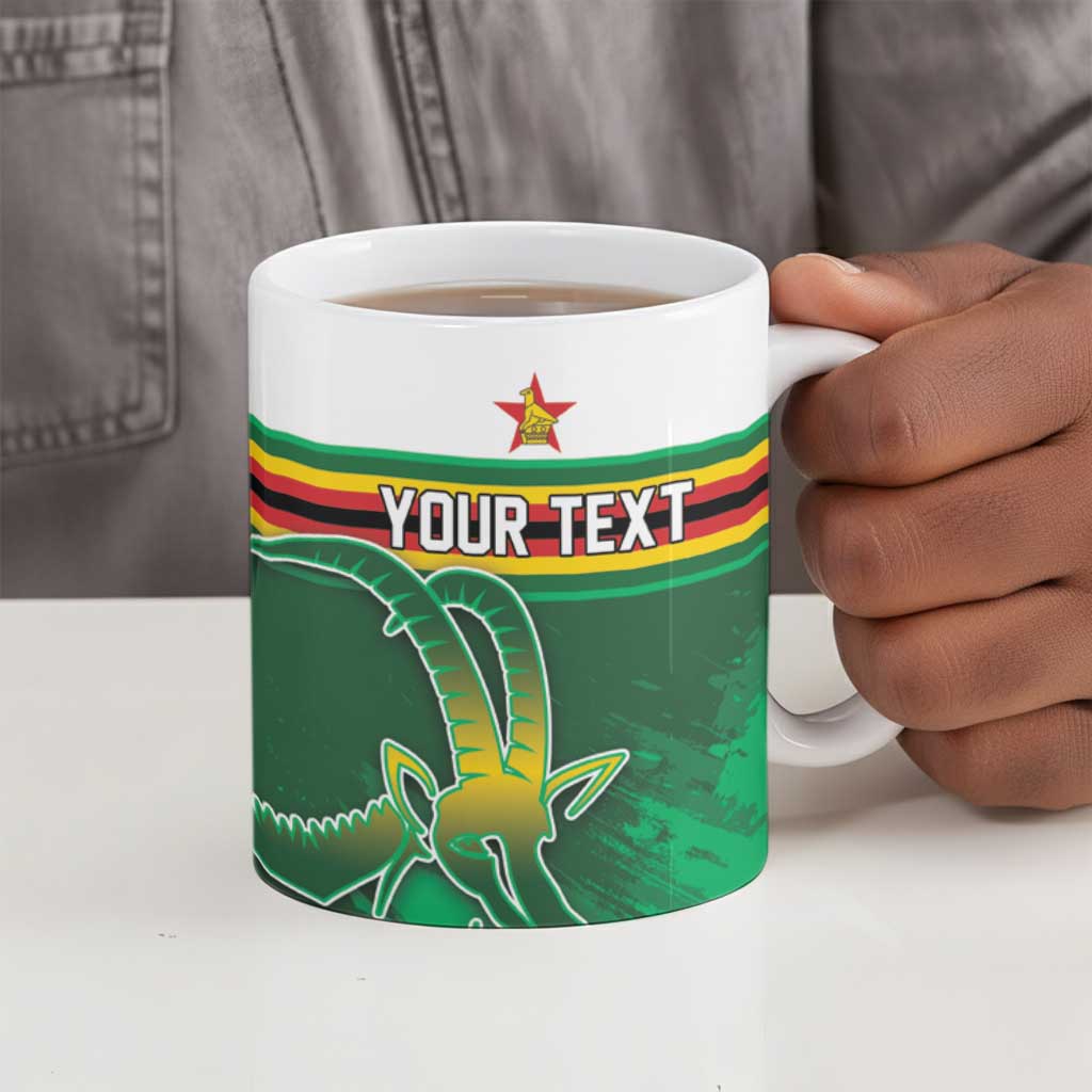 Zimbabwe Rugby Personalized Ceramic Mug Charging Sables Spirit