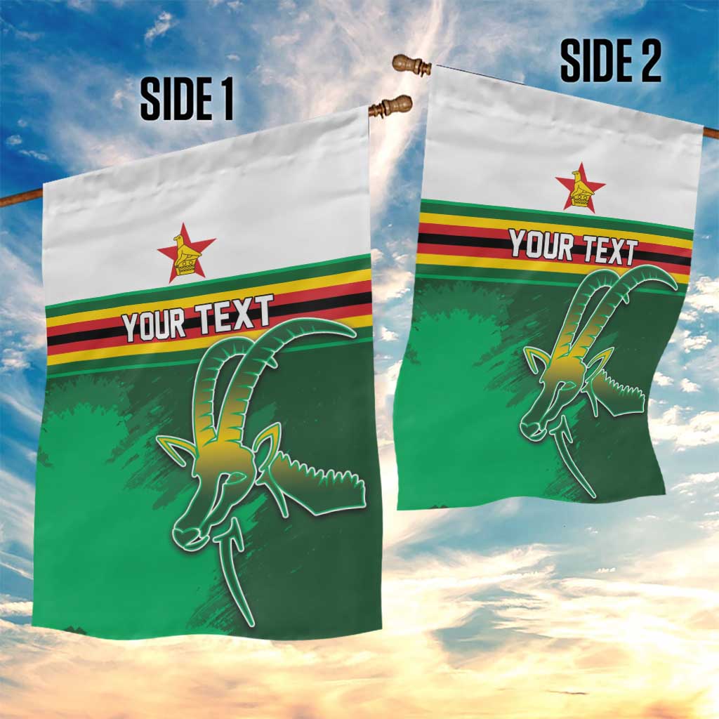 Zimbabwe Rugby Personalized Garden Flag Charging Sables Spirit