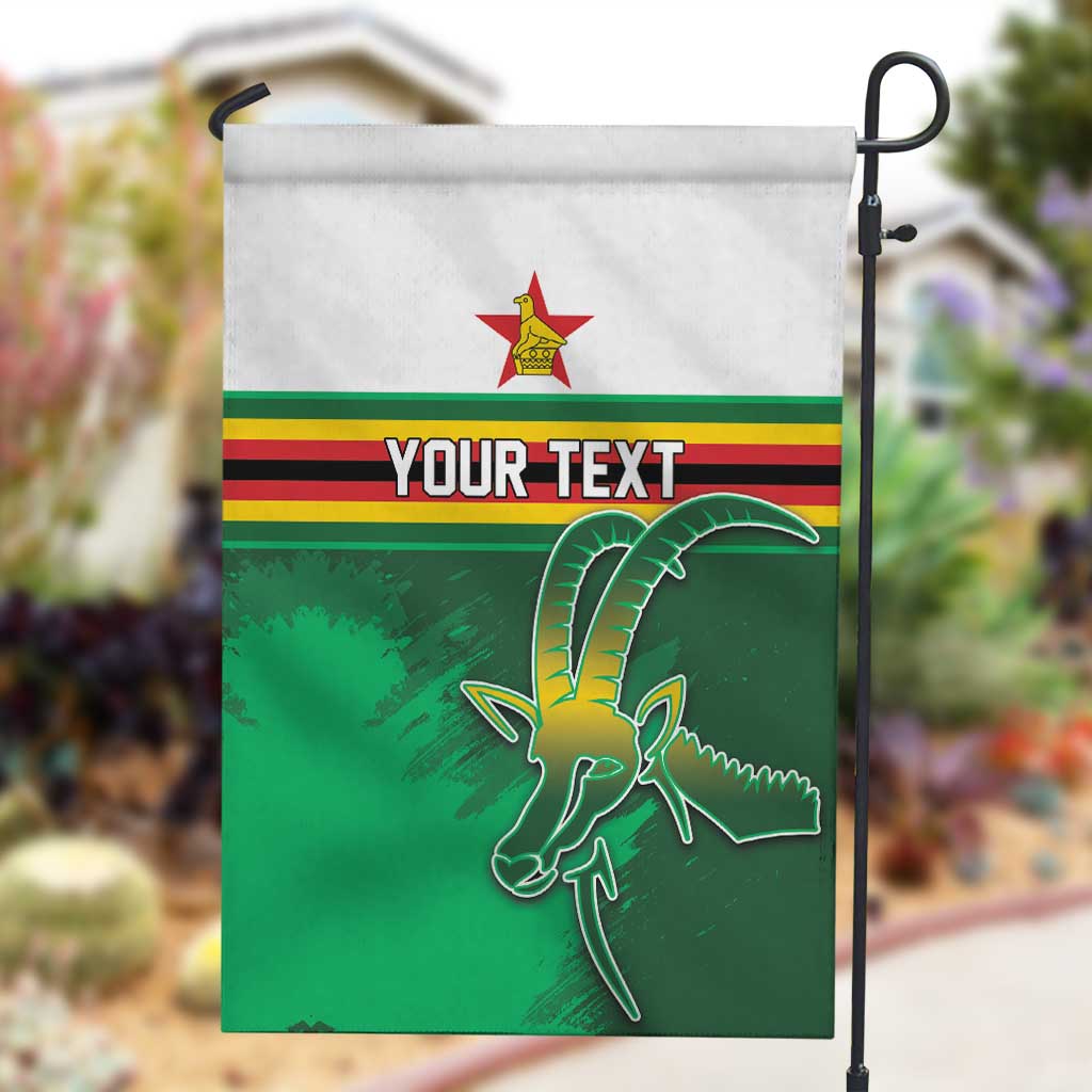 Zimbabwe Rugby Personalized Garden Flag Charging Sables Spirit