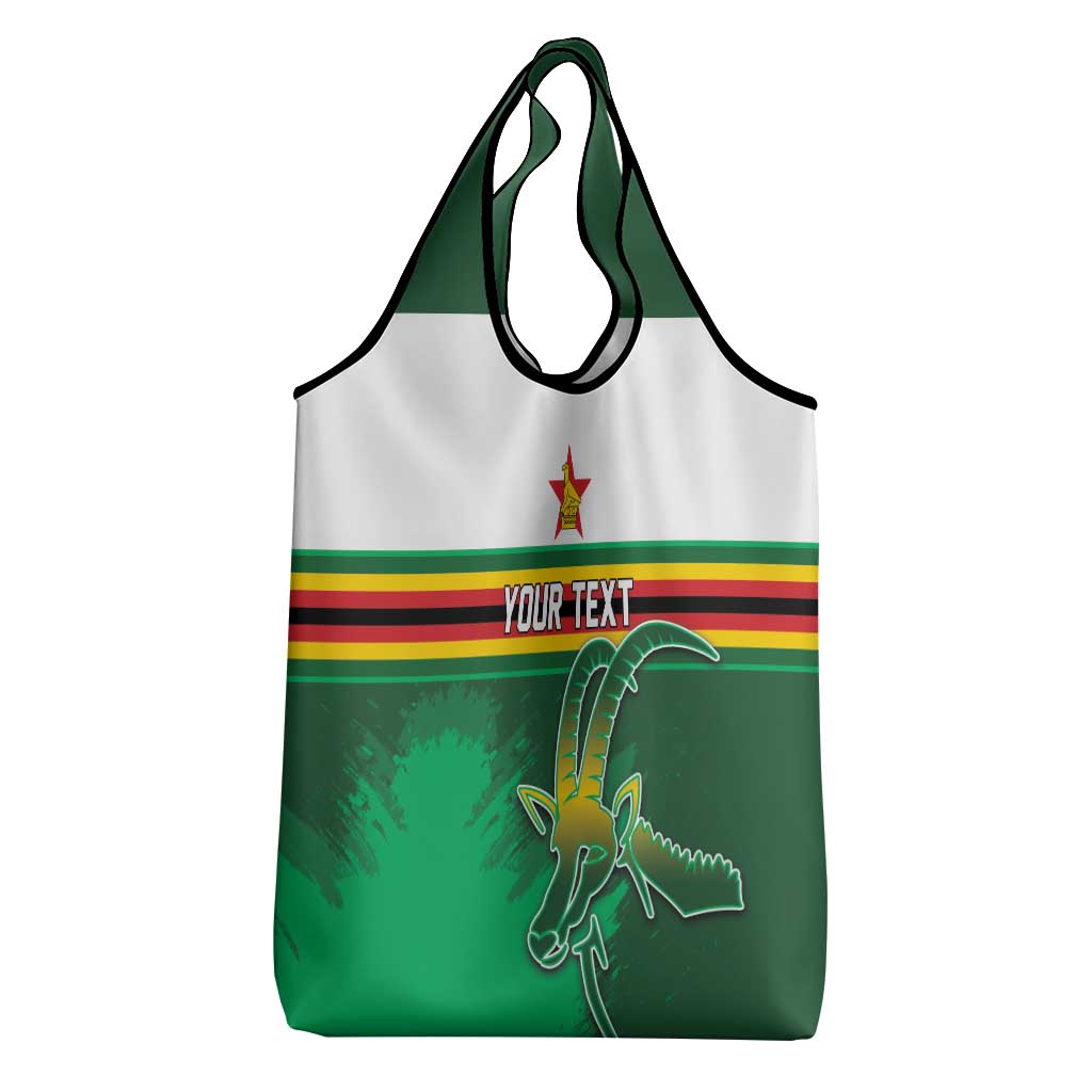 Zimbabwe Rugby Personalized Grocery Bag Charging Sables Spirit