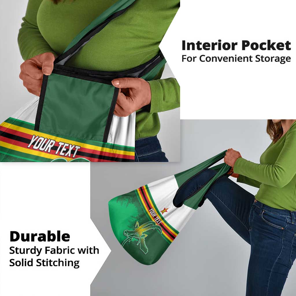 Zimbabwe Rugby Personalized Grocery Bag Charging Sables Spirit